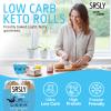 SRSLY Low Carb 50/50 Bread Rolls - 2g Carbs & 130 Kcals Per Roll - Freshly Baked Soft & Fluffy  Sugarwise Certified Reduced Sugar - High Protein - 4 Large Rolls Pack view 3