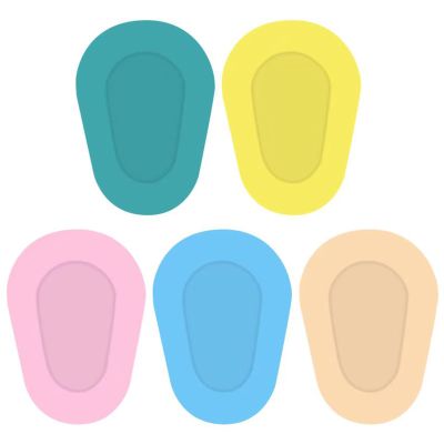 100PCS/5 Colors Colorful Adhesive Eye Patches Pad Bandages Breathable Lazy Eye Patches for Kids and Adults