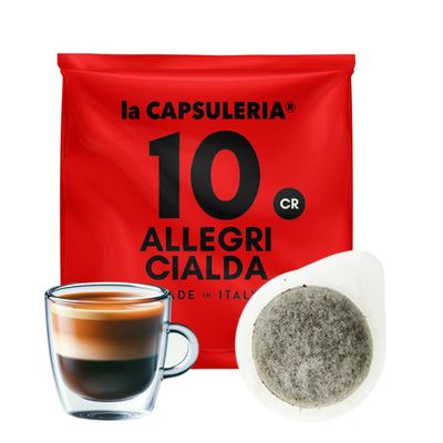 ALLEGRI coffee - espresso (100 Paper Pods) ESE 44mm System - (La Capsuleria)
