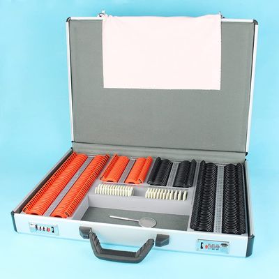 266 Trial lens set Optical trial lens case Plastic rim Aluminum case Free trial frame included (Color : Type1 square handle)