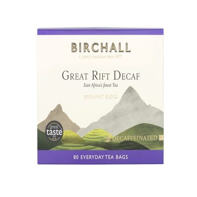 Birchall Great Rift Decaf Blend Tea Bags - A Perfectly Balanced and Soothing Infusion for a Calm Moment, 10 Boxes of 80 Plant-Based Everyday Tea Bags