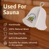 ASKOLD Wool Sauna Hat Dont Worry in Life Banya Hat for Men - Wool Felt Banya Cap for Men Wool Sauna Hat 3mm for Women to Protect Hair view 2
