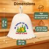 ASKOLD Wool Sauna Hat Dont Worry in Life Banya Hat for Men - Wool Felt Banya Cap for Men Wool Sauna Hat 3mm for Women to Protect Hair view 4