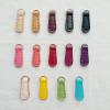 2Pcs Leather Metal Zipper Tag Zip Head Fixer Zip Sliders DIY Sewing Clothing Backpack Bag Accessories Repair Zipper Pull Puller-Zipper Slider N view 2