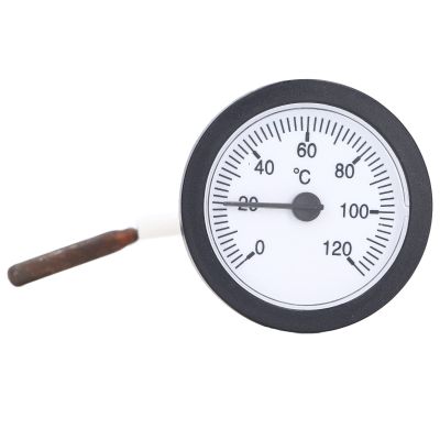 0-120C Dial Thermometer Liquid Thermometer Measuring Range Copper Sensor Temperature Scale 52mm for Sauna Syrup Water Temperature Pots Pans