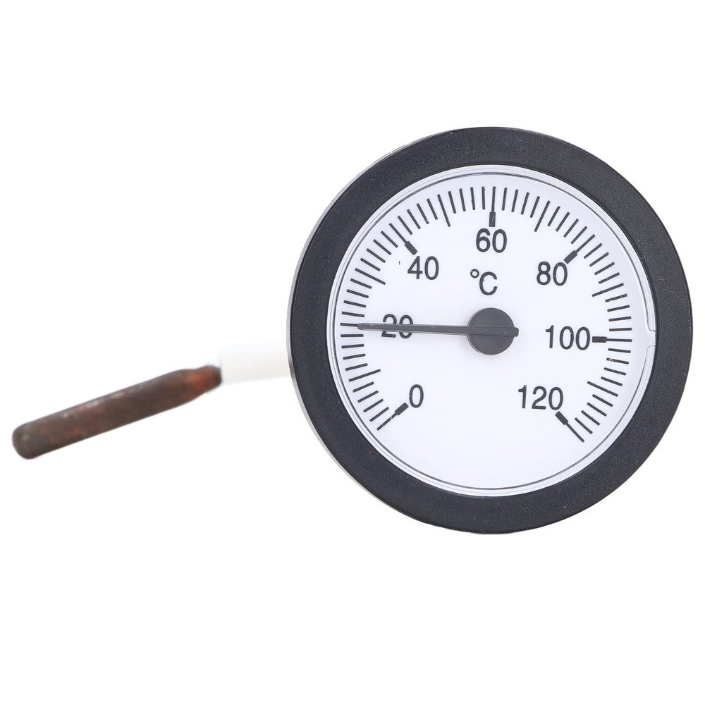 0-120C Dial Thermometer Liquid Thermometer Measuring Range Copper Sensor Temperature Scale 52mm for Sauna Syrup Water Temperature Pots Pans