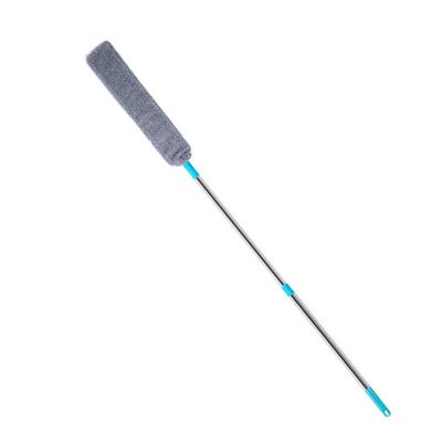 Cyrank Retractable Gap Dust Brush for Under Furniture Bed Couch Fridge, Flexible Under Fridge & Appliance Duster Telescopic Dust Brush Microfiber Replacement Gap Duster for Home Corner(Grey)