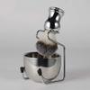 Nicfaky Shaving Set Soap Bowl + Shaving Brush + Holder Holder, Stainless Steel + Brush Kit in Nylon Pure Shaving Brush Kit view 3