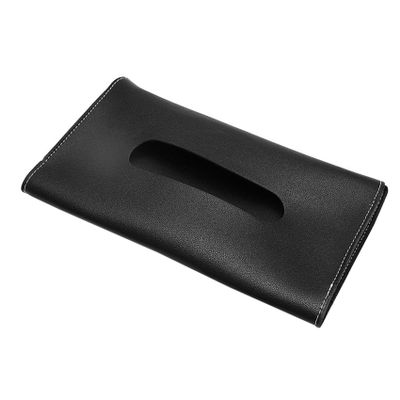 Nicfaky Tissues Holder for Sun Visor Towel Set PU Leather Tissue Holder for Black