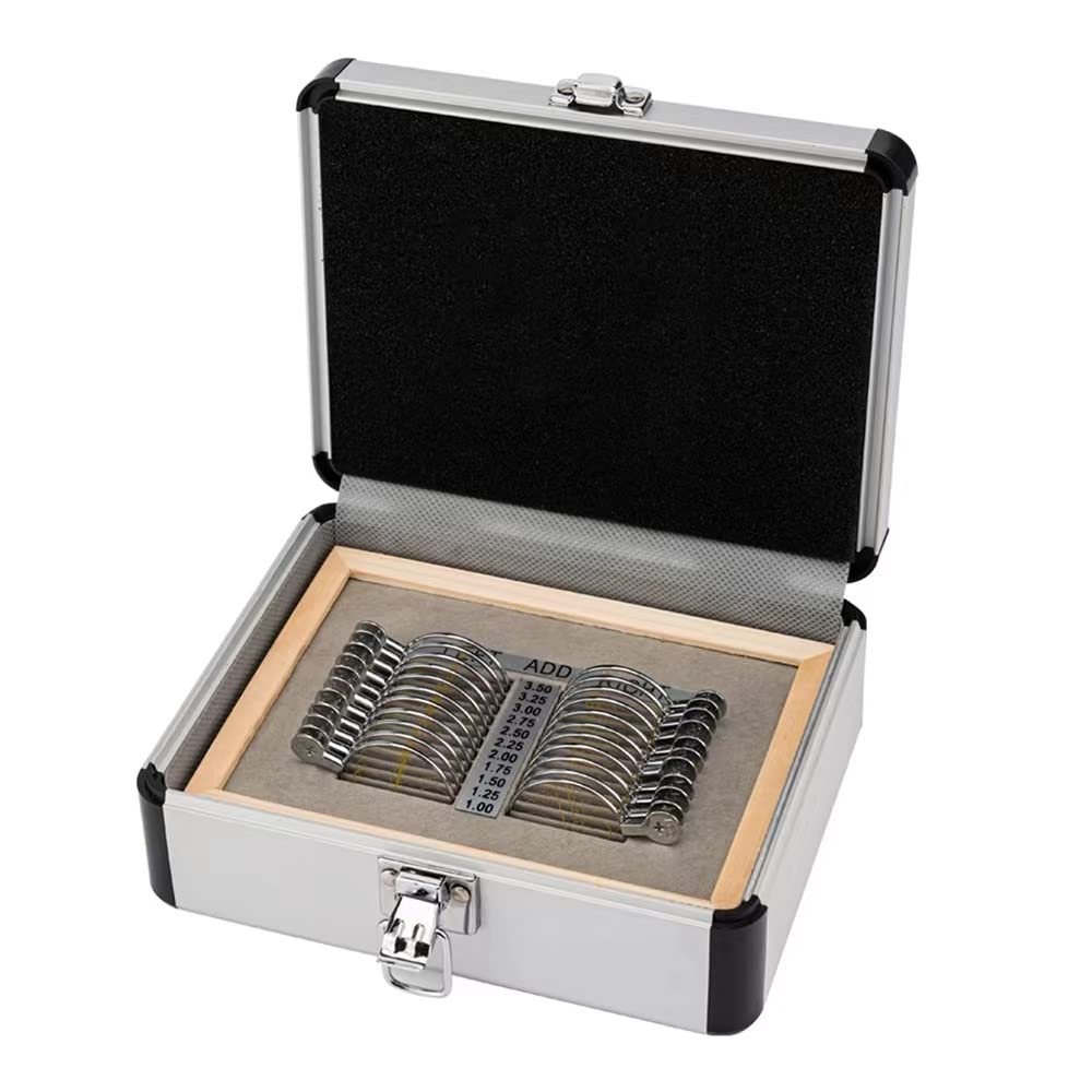 22PCS The Most Popular Optical Equipments Progressive Trial Lens Set Aluminium Tray And Case Ophthalmic (Color : As picture-01)