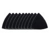 10 Pcs Power Scrub Pads, 90*90*90MM 800 Grit Triangle Drill Power Brush Tile Scrubber Scouring Pads, Self-Adhesive Polishing Pad for Bathroom & Kitchen Cleaning (Grey) view 1