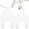 10 Pcs Silicone Glasses Nose Pads U Shaped Strap Bridge Nose Pads Screw-in Eyeglasses Nose Pads Anti-slip Nose Pad Eyewear Accessory view 1