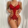 AMhomely Women Lingerie Sexy Bodysuit Lace Lingerie Teddy One Piece Bodysuit Deep V Nightwear Erotic Underwear Slutty Costumes view 2