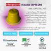 THE EDEN PROJECT 100 ITALIAN ESPRESSO Home Compostable Coffee Pods - Compatible with Nespresso Original system coffee machines - EXTRA VALUE 100 POD PACK view 4