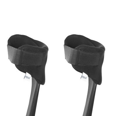 KMINA Elbow Crutch Pads with Velcro (x2 Units), Comfy Covers, Patented - Made in Europe