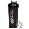 Optimum Nutrition ON Shaker with Stainless Steel Mixing Ball, BPA- and DEHP-free, Dishwasher Safe, Black, 600 ml view 1