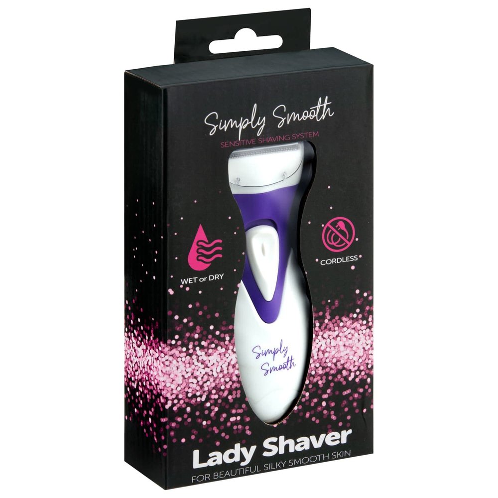 BargainsMania Simply Smooth Lady Shaver - with A Protective Cap for Safe Storage - Usable in Wet/Dry Conditions - Blade Refills with Flexiball Technology - Showerproof - Purple