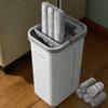 JOYMOOP Mop and Bucket with Wringer Set, Hands Free Flat Floor Mop and Bucket, with 5 Washable Microfiber Pads, Wet and Dry Use, Floor Cleaning System view 1