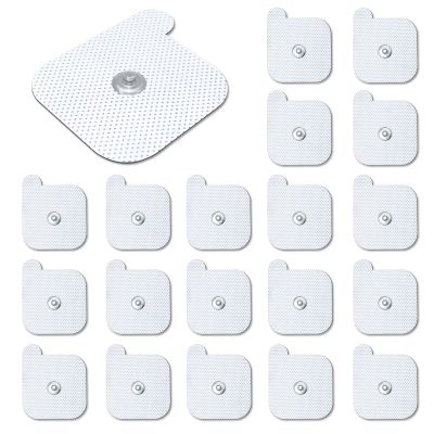 ReaJoy Durable Compatible Unit Replacement Pads,Rectangular Replacement Electrode Pads,20 pc Multiple Sizes 2" X 2" Button