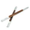 2pcs Dental Wax Knife Plaster Alginate Mixing Spatula Stainless Steel Plaster Mixing Tools with Wooden Handle for Dental Laboratory view 1