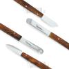 2pcs Dental Wax Knife Plaster Alginate Mixing Spatula Stainless Steel Plaster Mixing Tools with Wooden Handle for Dental Laboratory view 3