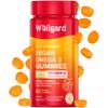 Wellgard Vegan Omega 3 Gummies by Wellgard - Chewable Algae-Derived DHA & ALA, Omega 3 Supplements, Allergen-Free, Natural Flavour, Formulated in UK view 1
