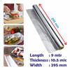 1 Roll x Aluminium Foil Roll 29.5CM x 9M Kitchen Foil Tin Foil Roll 10.5 Micron Thick & Durable Foil Wrap Sheet for Food Service Catering Restaurants Cooking Baking Grilling Roasting BBQ view 2