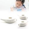 Nasal Neti Pot, Ceramic Neti-Pot Sine Rinse Pot for Nasal Rinse, Detoxification, Sinus Relief, Nasal Rinse, Jal Neti Natural Nasal Decongesting Tool Kit for Home Gifts view 2