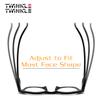 TWINKLE TWINKLE Unisex Women's Men's Reading Glasses/Spring Hinges/Round Retro Designed Frame R889 (2 Pairs Matte Green, +350 Magnification) view 3