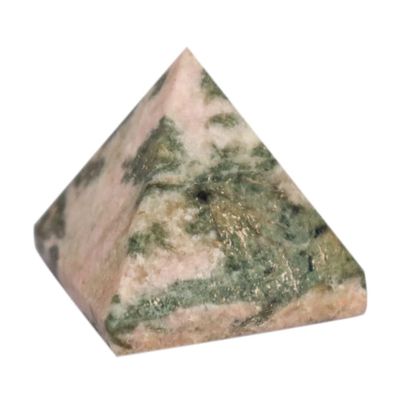 RAJNI Crystal Pyramid for Meditation and Yoga, Reiki Healing Stones, Healing Crystals Set for Positive Energy Chakra Pyramid Unakite Stone Birthday Gift