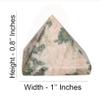 RAJNI Crystal Pyramid for Meditation and Yoga, Reiki Healing Stones, Healing Crystals Set for Positive Energy Chakra Pyramid Unakite Stone Birthday Gift view 3