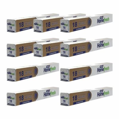 10 Rolls x Aluminium Foil Roll 29.5CM x 18M Kitchen Foil Tin Foil Roll 10.5 Micron Thick & Durable Foil Wrap Sheet for Food Service Catering Restaurants Cooking Baking Grilling Roasting BBQ