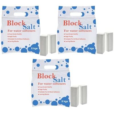 Block salt for water softeners, original pure food quality salt, softening salt block best for laundry kitchen dishwashing industrial & hotel use water softener salt block (3)