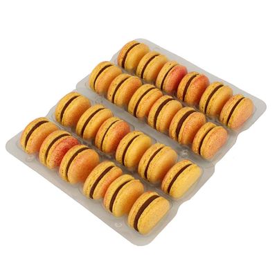 Passionfruit & Chocolate Flavoured Macarons Selection - Tray of 24