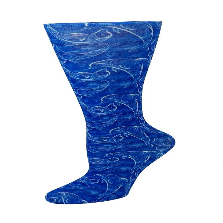 Cutieful 'Knee High Compression Socks 8-15 mmHG' Footwear, Dolphins, 5-11