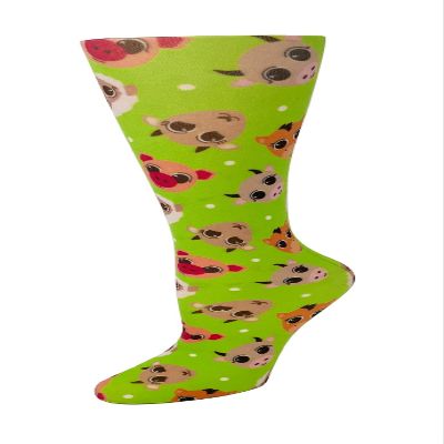 Cutieful 'Knee High Compression Socks 8-15 mmHG' Footwear, Barnyard Buddies, 5-11