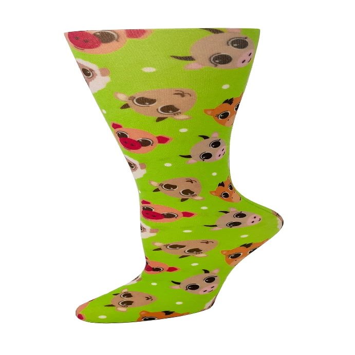Cutieful 'Knee High Compression Socks 8-15 mmHG' Footwear, Barnyard Buddies, 5-11