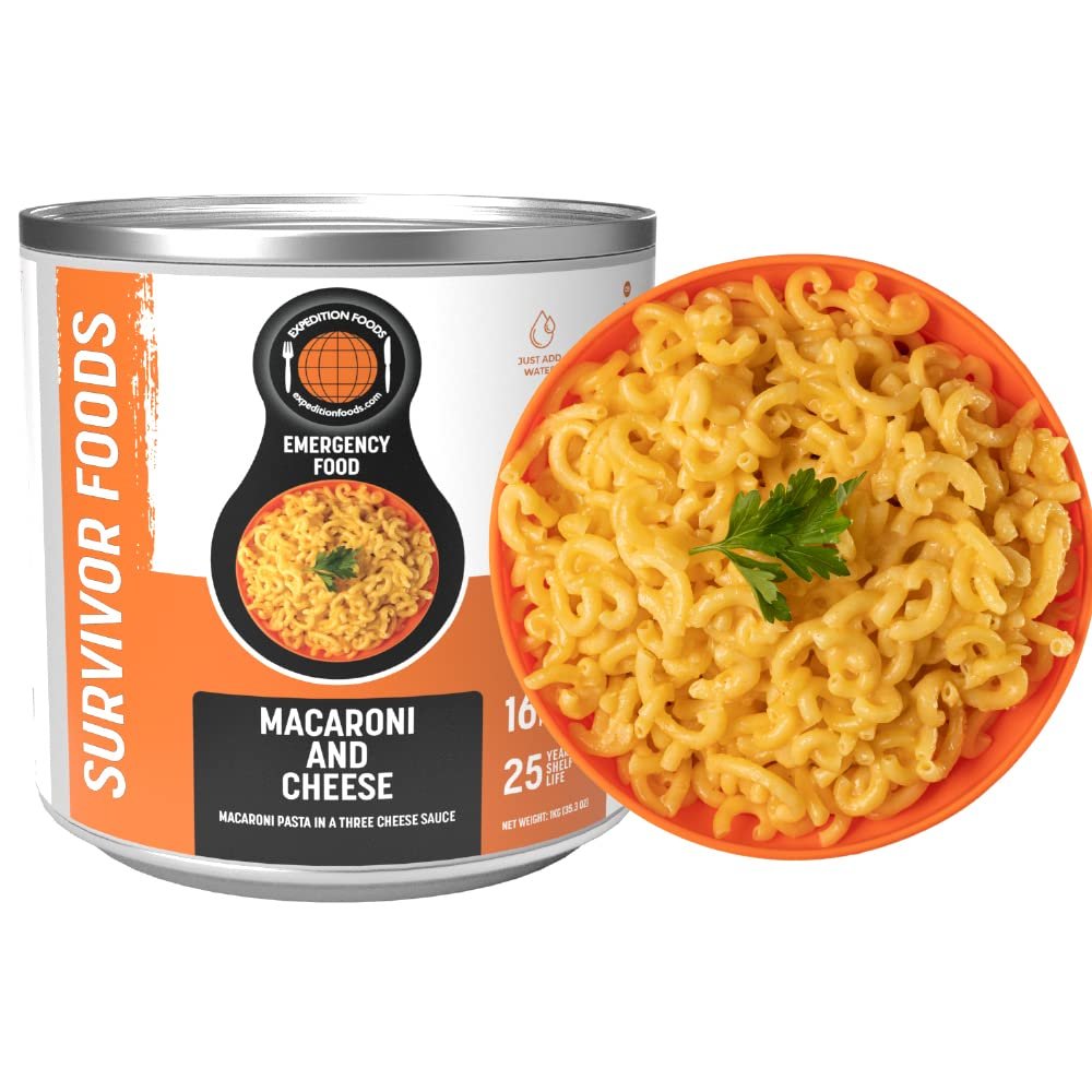 EXPEDITION FOODS expeditionfoods.com Macaroni and Cheese (Case of 6 tins)