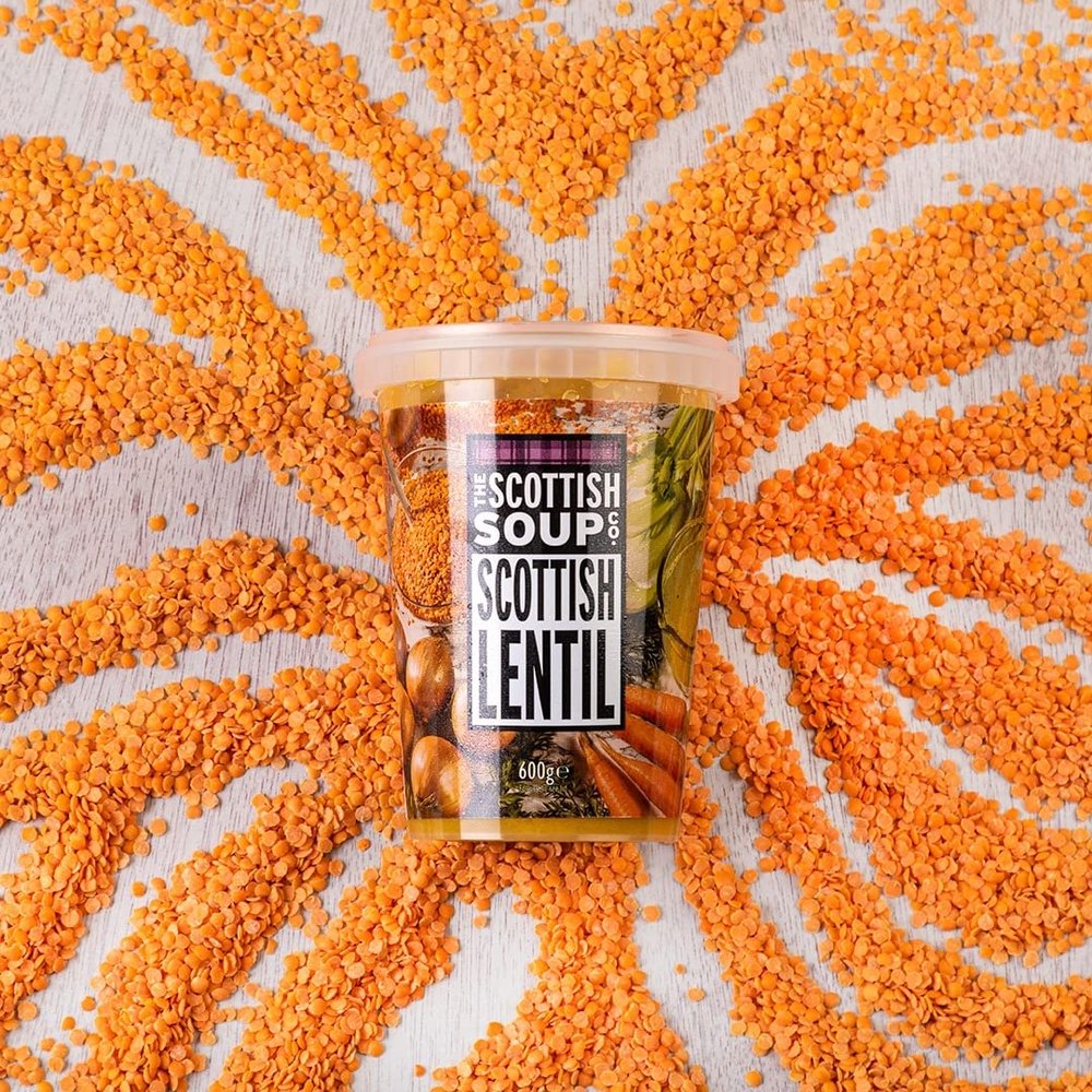 The Scottish Soup Company - Lentil Chilled Soup - 600g Tub x 6