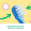 GUM Baby Toothbrush | Extra Small Head for Baby's Mouth | Soft bristles | Longer Handle | for Ages 0-2 | 4 x 1 Pieces view 3