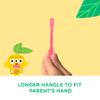 GUM Baby Toothbrush | Extra Small Head for Baby's Mouth | Soft bristles | Longer Handle | for Ages 0-2 | 4 x 1 Pieces view 4