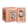 Dalston's Sparkling Peach Soda (4 x 330ml) - Real Squeezed Peach & Sparkling Water - 49 Kcal - No Added Sugar - No Artificial Sweeteners - Healthy Alternative - Low Calorie - Vegan view 1