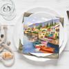 Anniversary House Tiflair Lake Como Italy Vacation Scene with Boats Paper Lunch Napkins|Pack of 20|33 x 33cm|3ply|for Table Decoration & Decoupage view 3