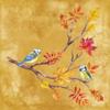 20 Napkins Blue Tits on Autumn Branch | Bird | Leaves | Autumn | Table Decoration | Decoupage | Napkin Technology 33 x 33 cm view 1