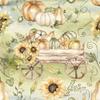 20 napkins carriages full of pumpkins, Thanksgiving, Autumn, table decoration, decoupage, napkin technology, 33 x 33 cm view 1