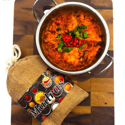 Madras Curry Kit, Madras Meal Kit, Make Restaurant Style Curries at Home, Madras Spice Mix, Madras Spice Powder, Curry Kits, With Whole Spices and Garlic Ginger Paste