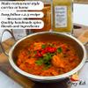 Madras Curry Kit, Madras Meal Kit, Make Restaurant Style Curries at Home, Madras Spice Mix, Madras Spice Powder, Curry Kits, With Whole Spices and Garlic Ginger Paste view 2