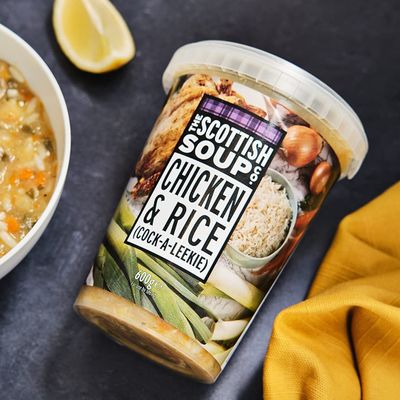 The Scottish Soup Company - Chicken & Rice Chilled Soup - 600g Tub x 12