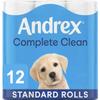Andrex Classic Complete Clean Toilet Tissue, 12 Rolls view 1