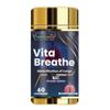 Vitaminnica Vita Breathe- Lungs Support | Cleanse and Detoxify Lungs | Reduces Damage from Smoking, Pollution, Improves Lung Health | 60 Veg Capsules | Better Respiratory Health view 1